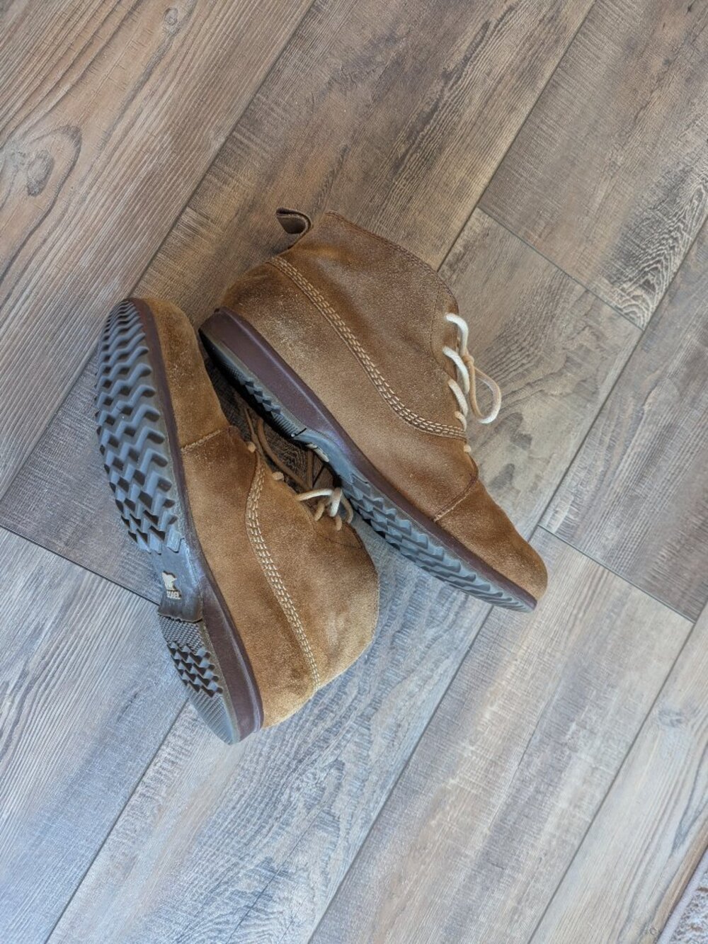 Sorel Men's Suede Greely Chukka Ankle Boots Waterproof Cafe Brown 10.5 - Picture 8 of 12